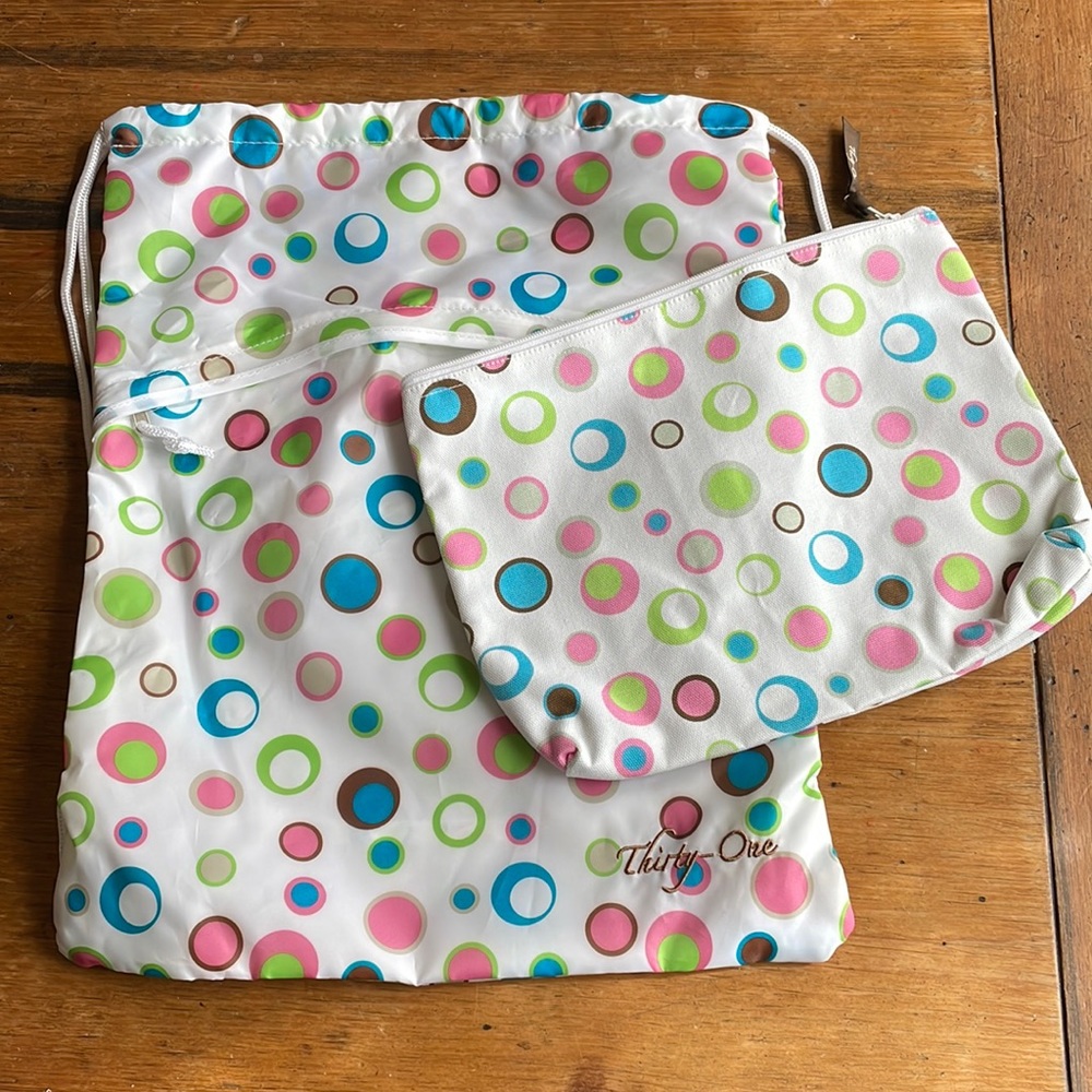 Thirty one Sinch Sack and Zipper Pouch Retired! New!